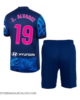 Atletico Madrid Julian Alvarez #19 Maglia Gara Terza Repliche 2024-25 Bambino